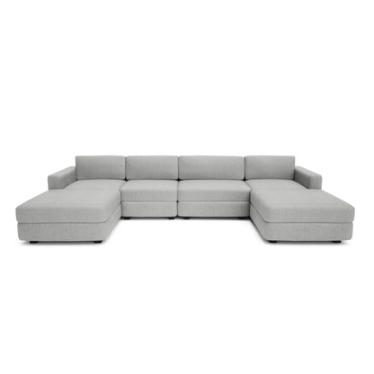 Modular Sofa GRACIA - U-shaped 180 x 340 x 180 cm - Grey