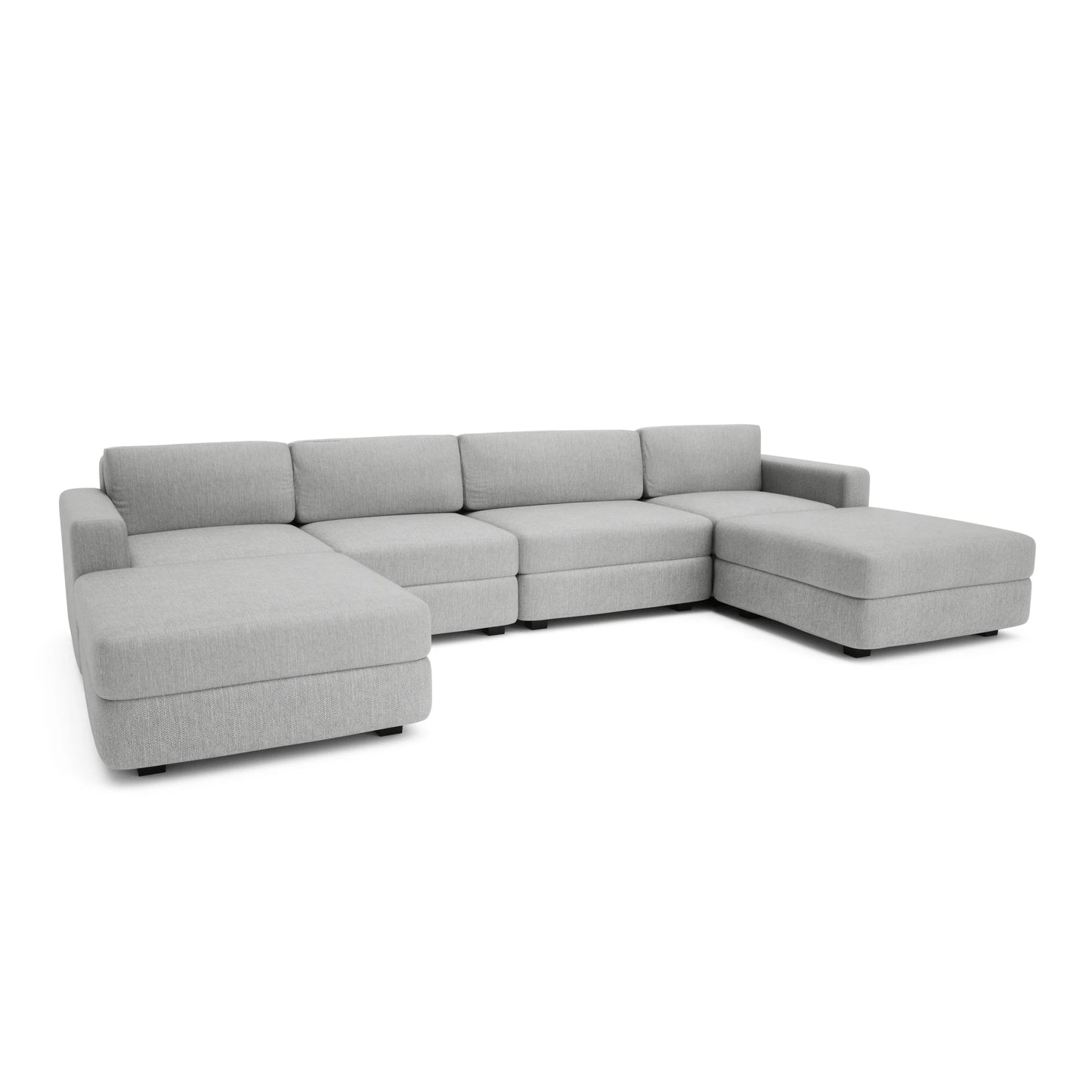 Modular Sofa GRACIA - U-shaped 180 x 340 x 180 cm - Grey