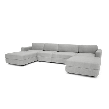 Modular Sofa GRACIA - U-shaped 180 x 340 x 180 cm - Grey