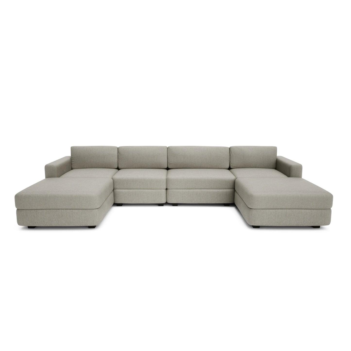 Modular Sofa GRACIA - U-shaped 180 x 340 x 180 cm - Beige Grey