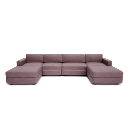 Modular Sofa GRACIA - U-shaped 180 x 340 x 180 cm - Dusty Pink