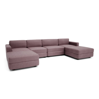 Modular Sofa GRACIA - U-shaped 180 x 340 x 180 cm - Dusty Pink