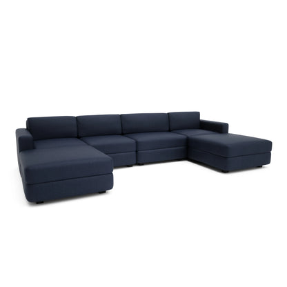 Modular Sofa GRACIA - U-shaped 180 x 340 x 180 cm - Dark Blue