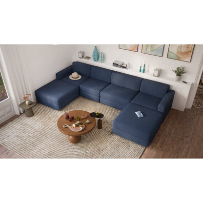 Modular Sofa GRACIA - U-shaped 180 x 340 x 180 cm - Dark Blue