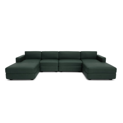 Modular Sofa GRACIA - U-shaped 180 x 340 x 180 cm - Green