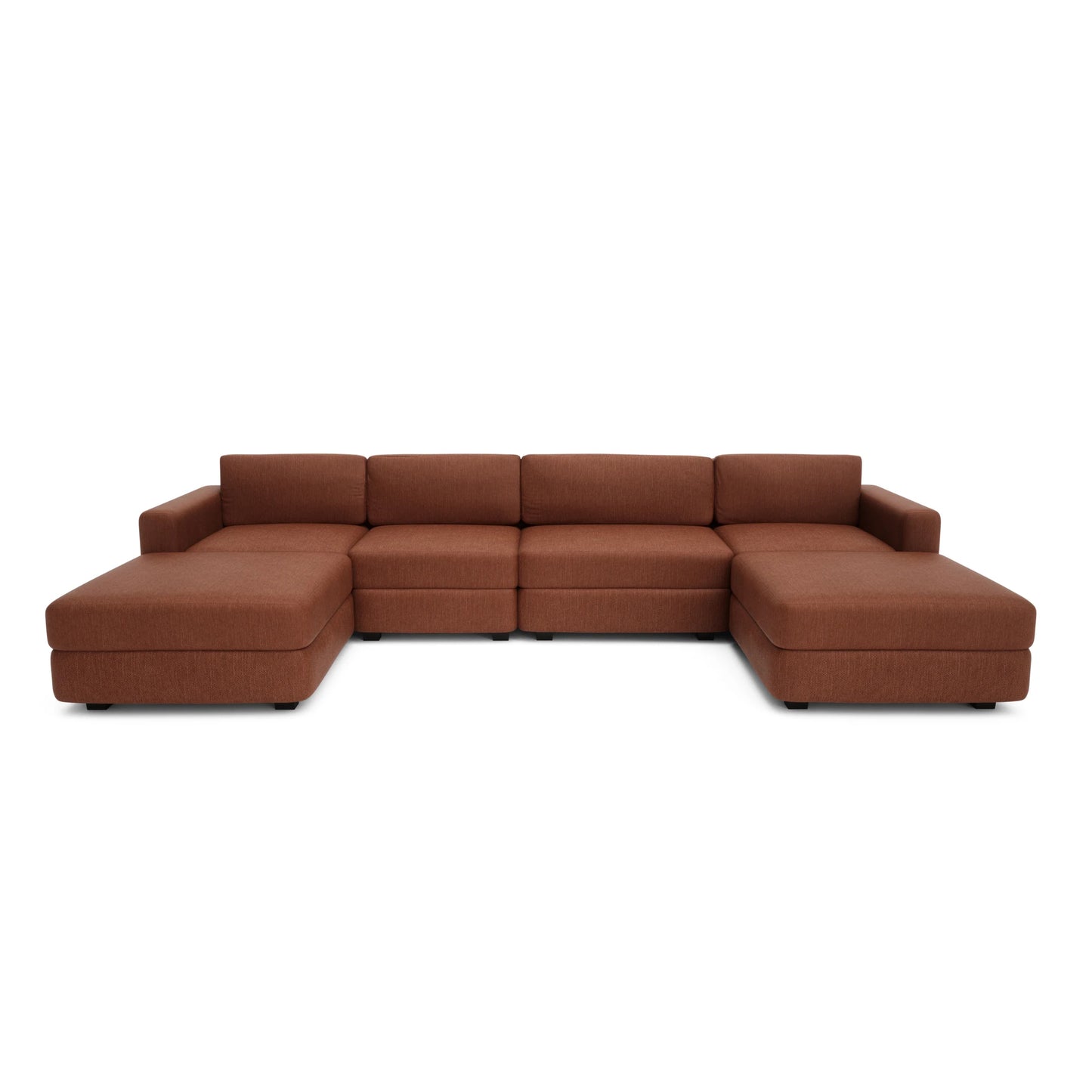 Modular Sofa GRACIA - U-shaped 180 x 340 x 180 cm - Terracotta