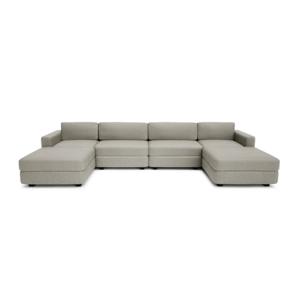 Modular Sofa GRACIA - U-shaped 180 x 360 x 180 cm - Beige Grey