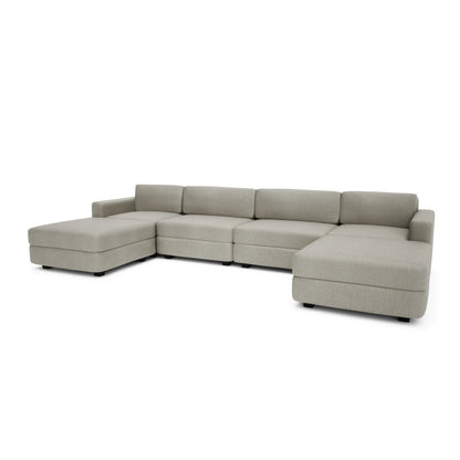 Modular Sofa GRACIA - U-shaped 180 x 360 x 180 cm - Beige Grey