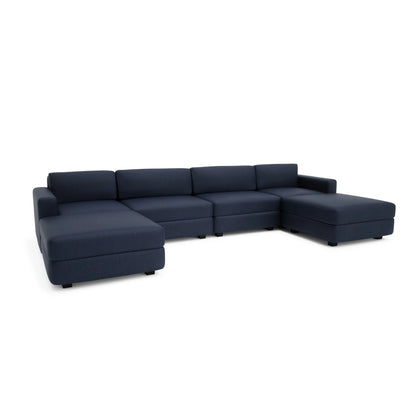 Modular Sofa GRACIA - U-shaped 180 x 360 x 180 cm - Dark Blue