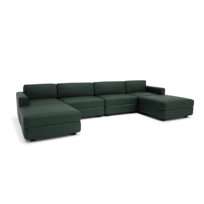 Modular Sofa GRACIA - U-shaped 180 x 360 x 180 cm - Green