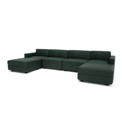 Modular Sofa GRACIA - U-shaped 180 x 360 x 180 cm - Green