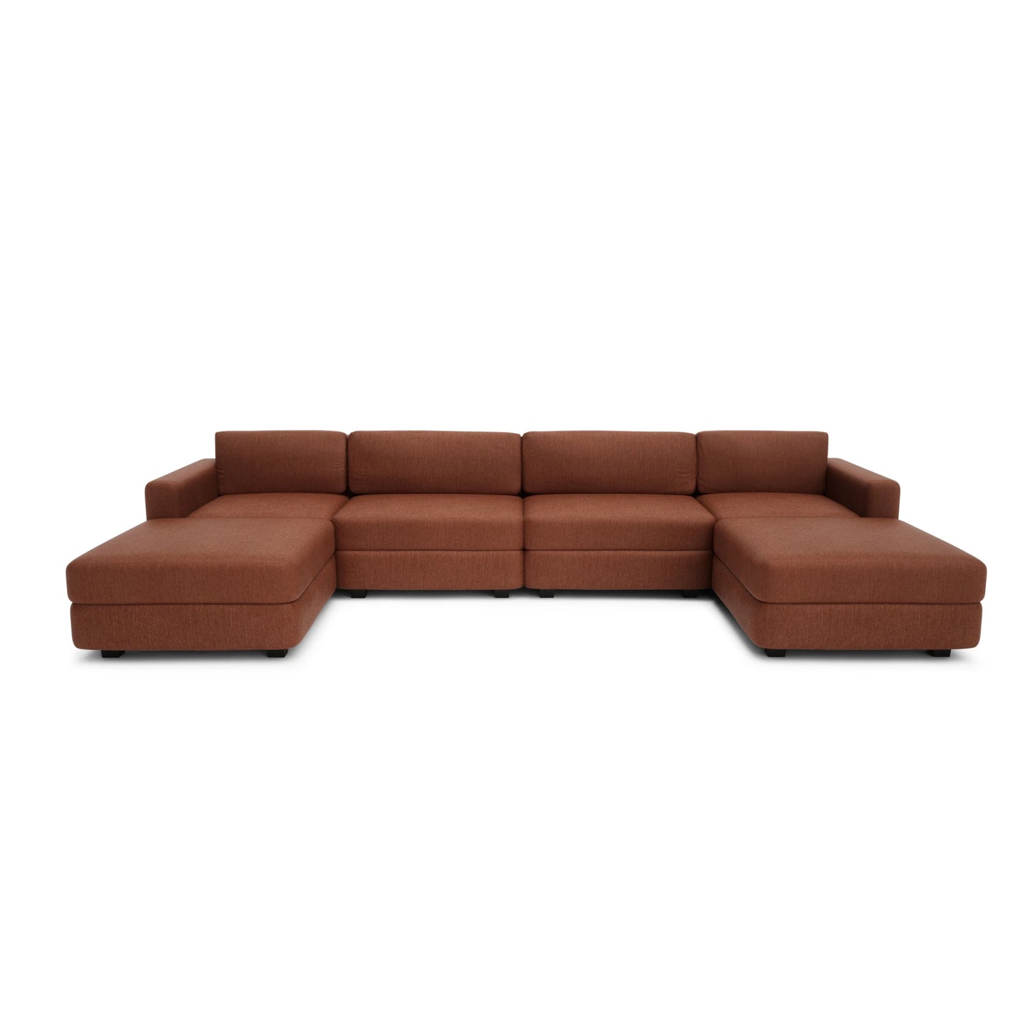 Modular Sofa GRACIA - U-shaped 180 x 360 x 180 cm - Terracotta