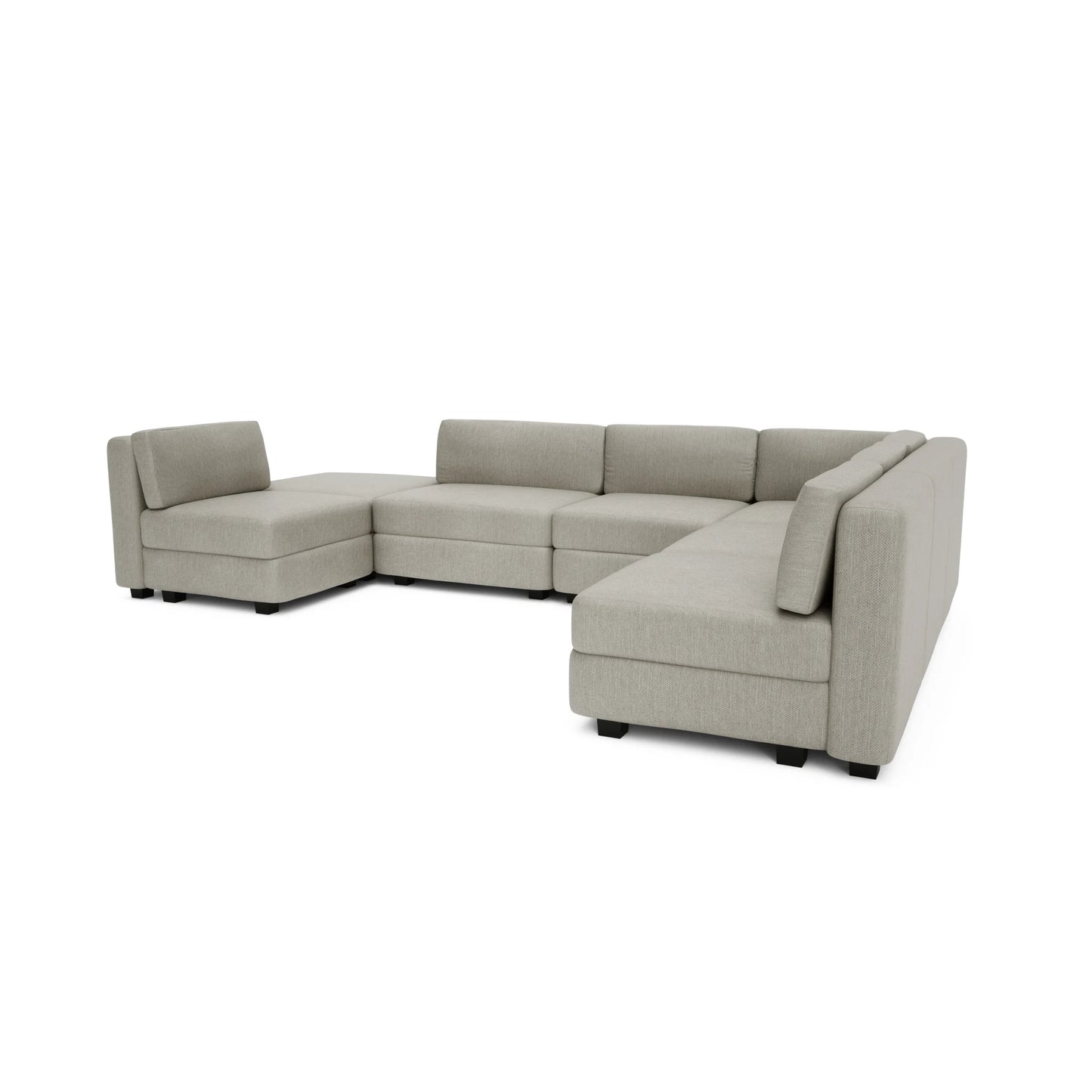 Modular Sofa GRACIA - U-shaped 160 x 340 x 230 cm - Beige Grey
