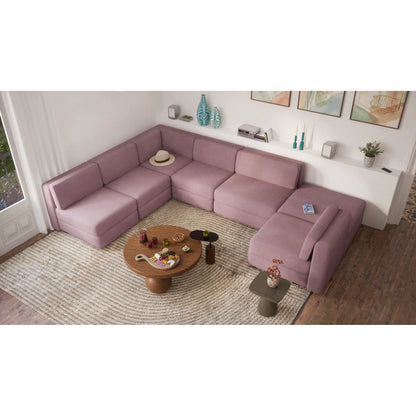 Modular Sofa GRACIA - U-shaped 160 x 340 x 230 cm - Dusty Pink