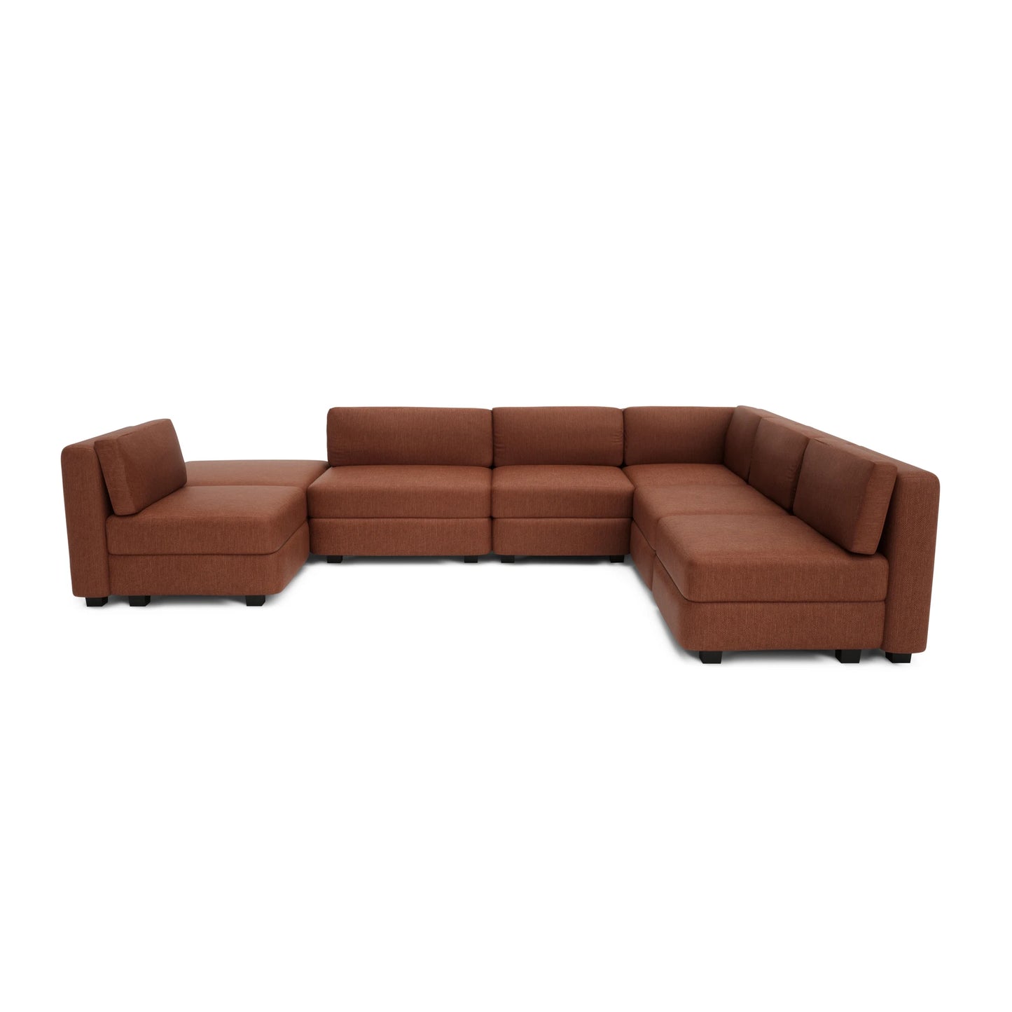 Modular Sofa GRACIA - U-shaped 160 x 340 x 230 cm - Terracotta