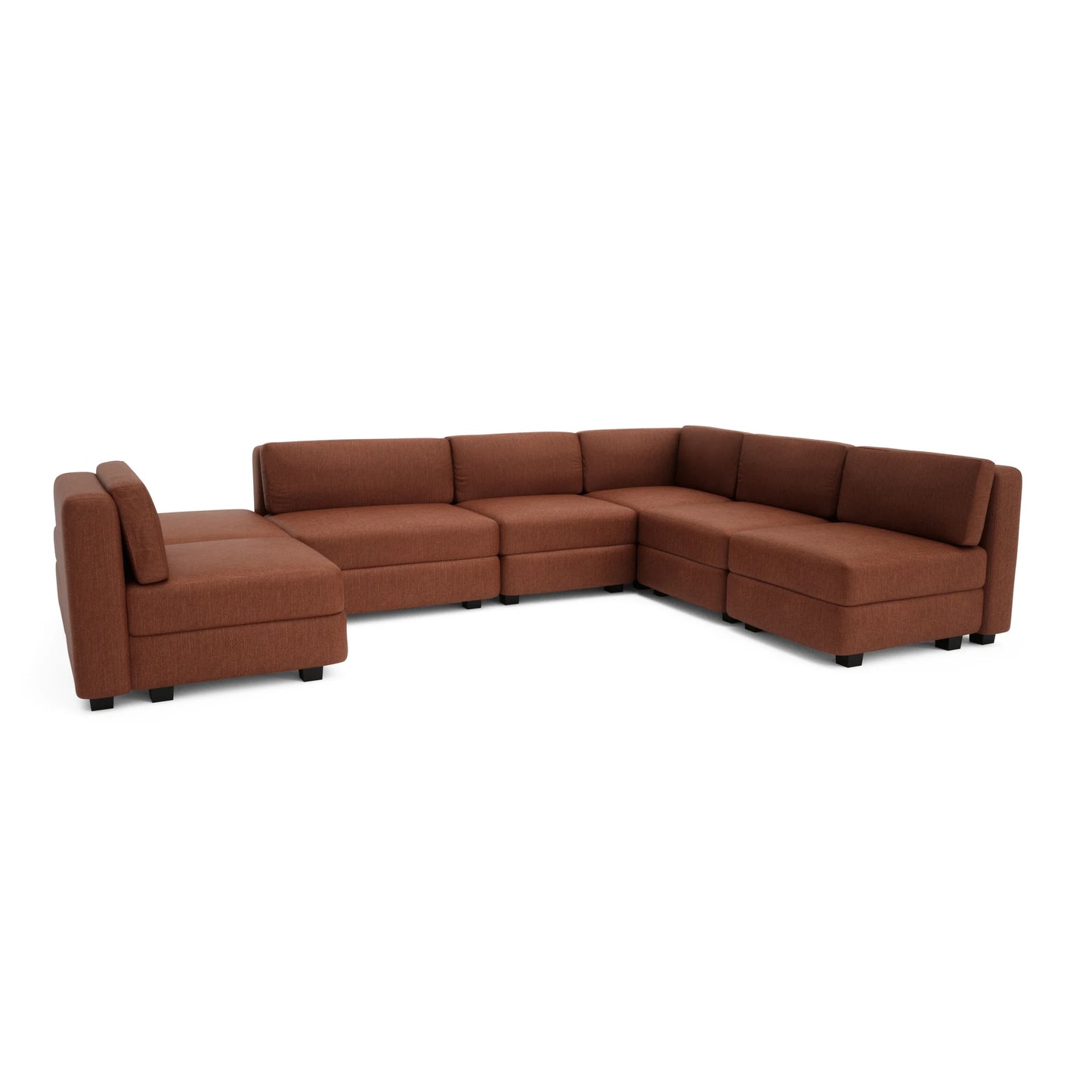 Modular Sofa GRACIA - U-shaped 160 x 340 x 230 cm - Terracotta