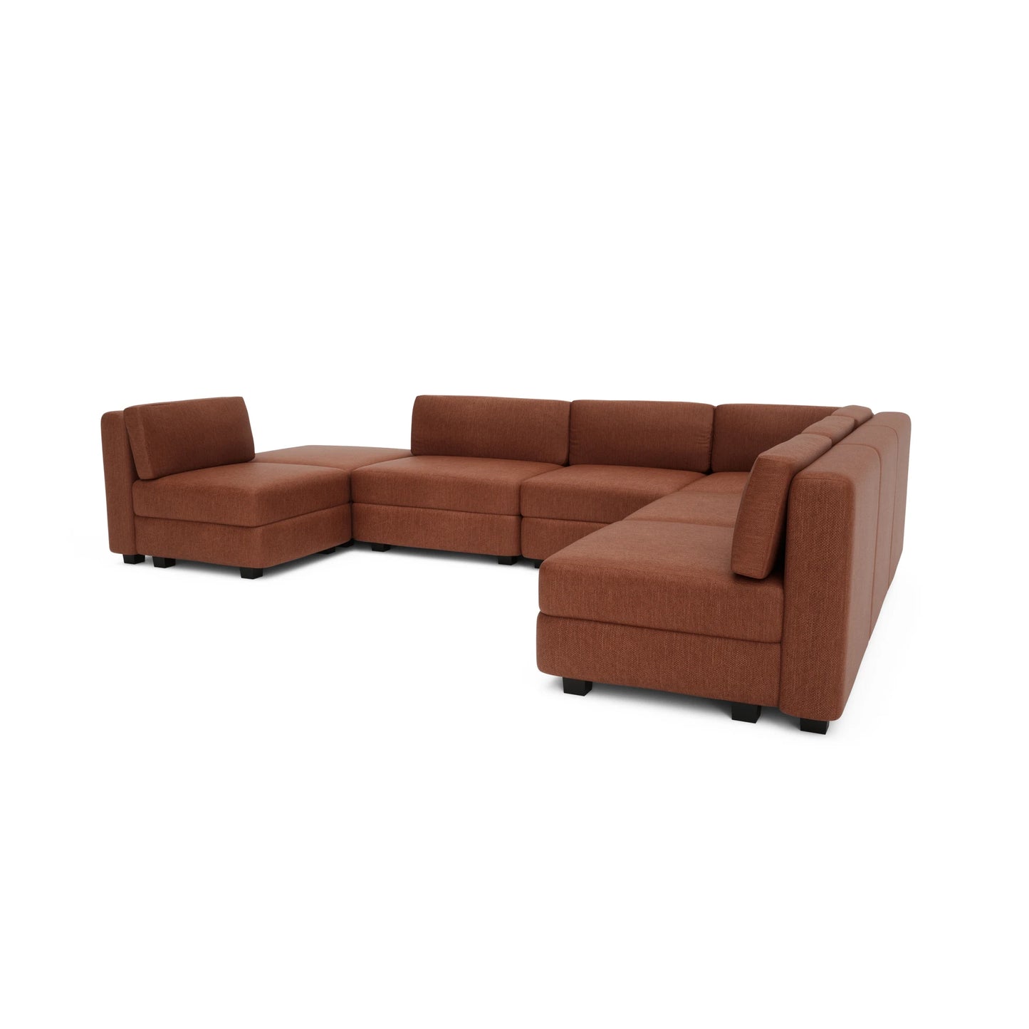Modular Sofa GRACIA - U-shaped 160 x 340 x 230 cm - Terracotta