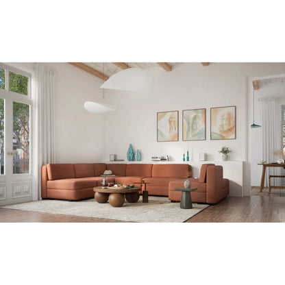 Modular Sofa GRACIA - U-shaped 160 x 340 x 230 cm - Terracotta