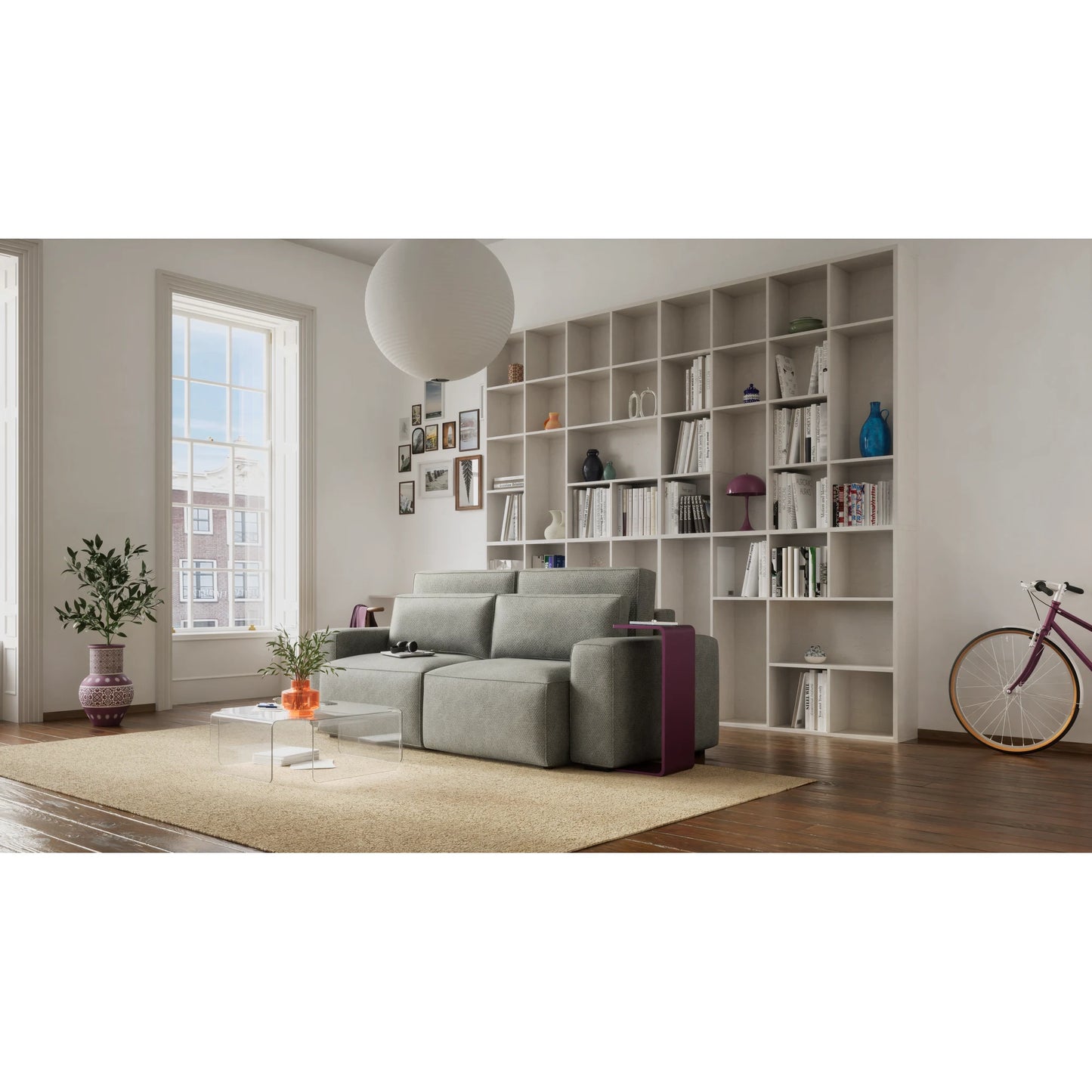 3-Seater Sofa Bed JORDAAN - Ash