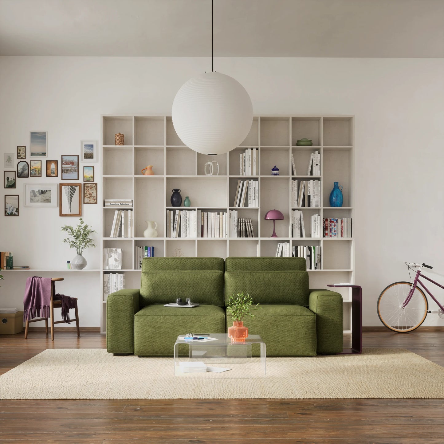 3-Seater Sofa Bed JORDAAN - Khaki