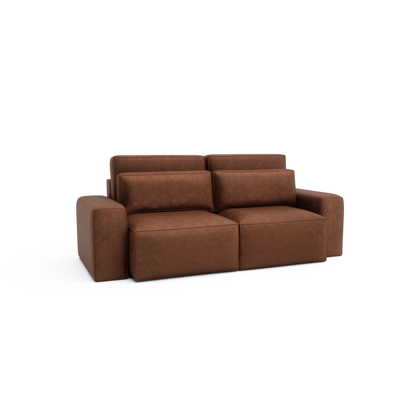 3-Seater Sofa Bed JORDAAN - Brick