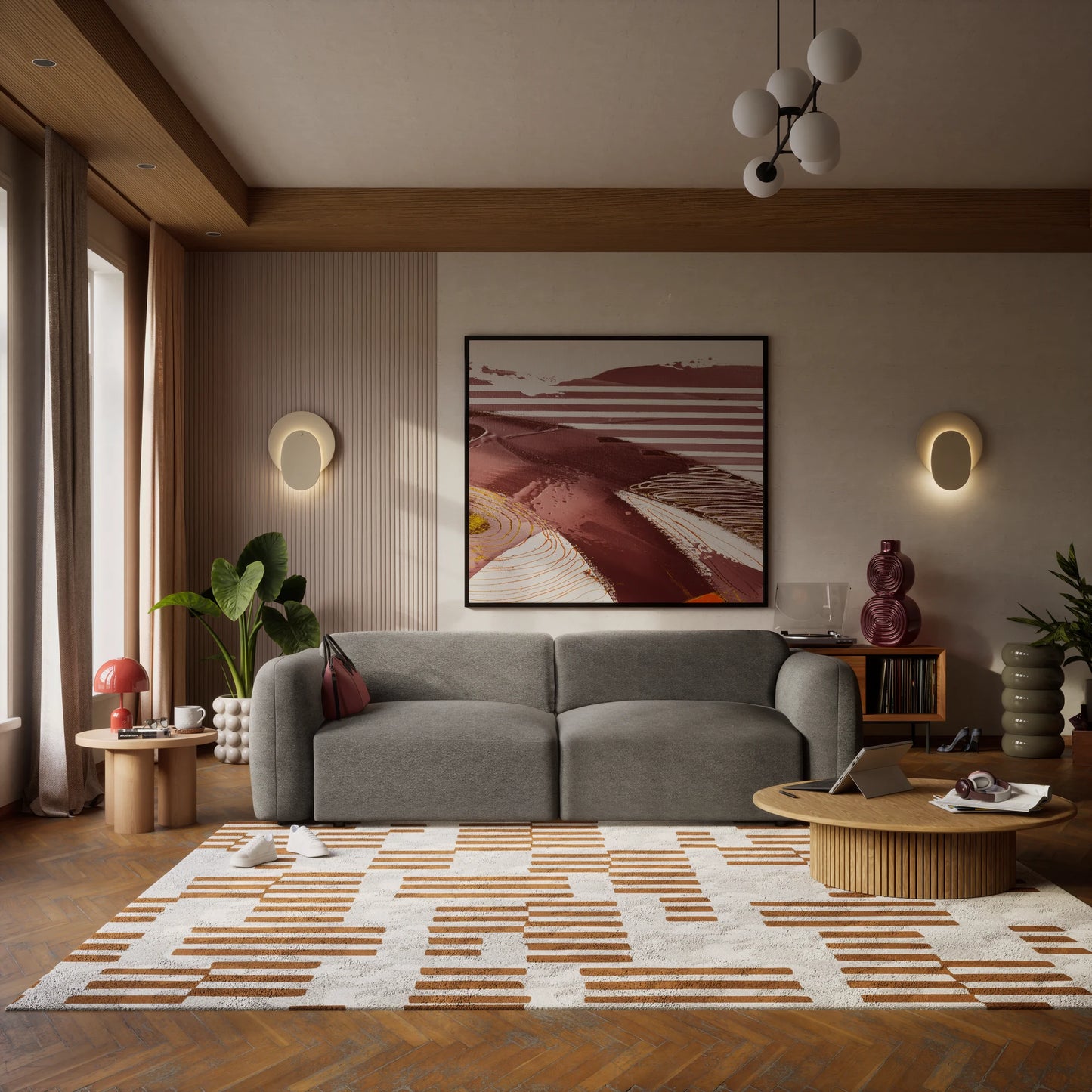 3-Seater Sofa Bed NORREBRO - Grey