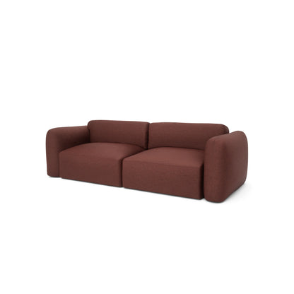 3-Seater Sofa Bed NORREBRO - Burgundy