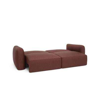 3-Seater Sofa Bed NORREBRO - Burgundy