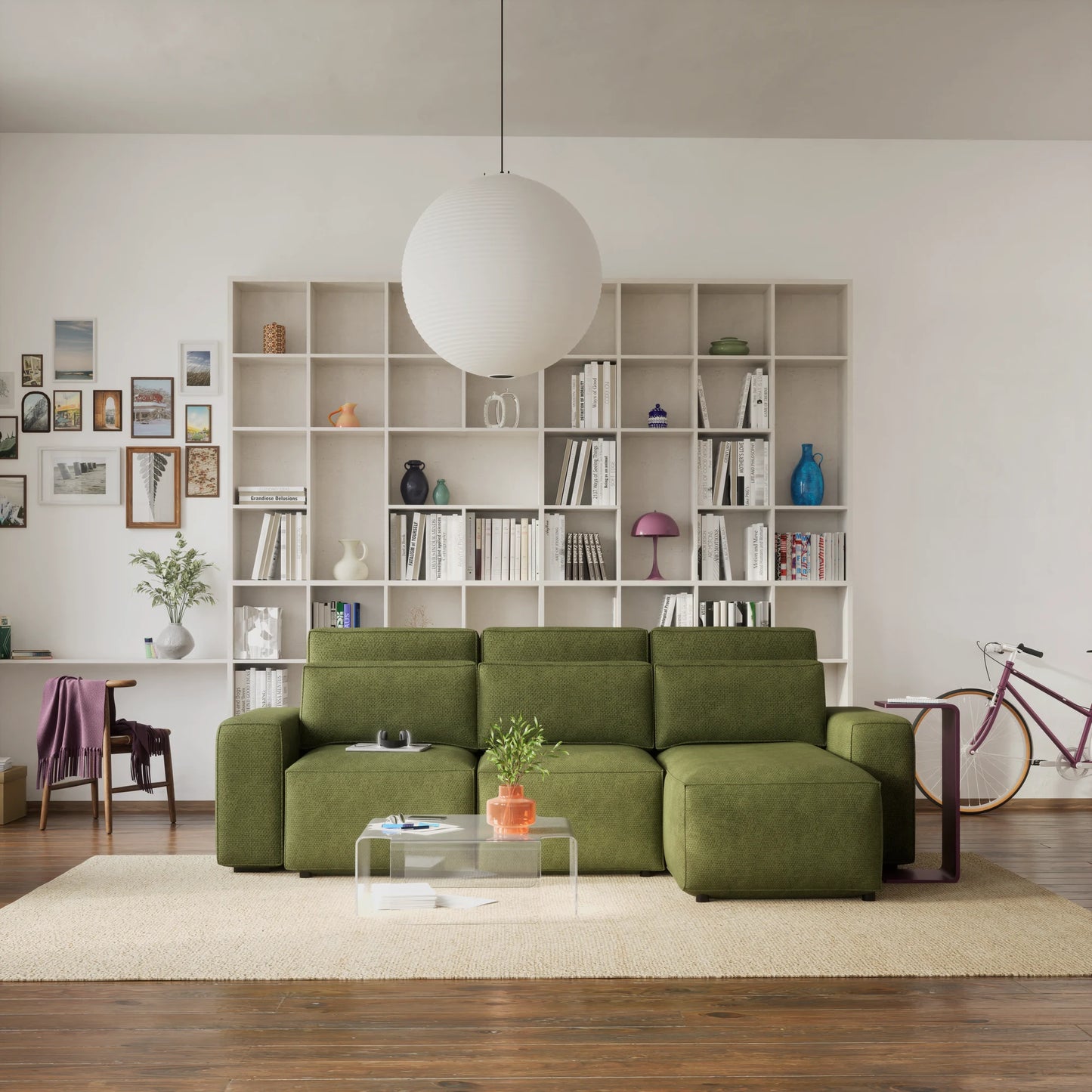 Universal Corner Sofa Bed JORDAAN - Khaki