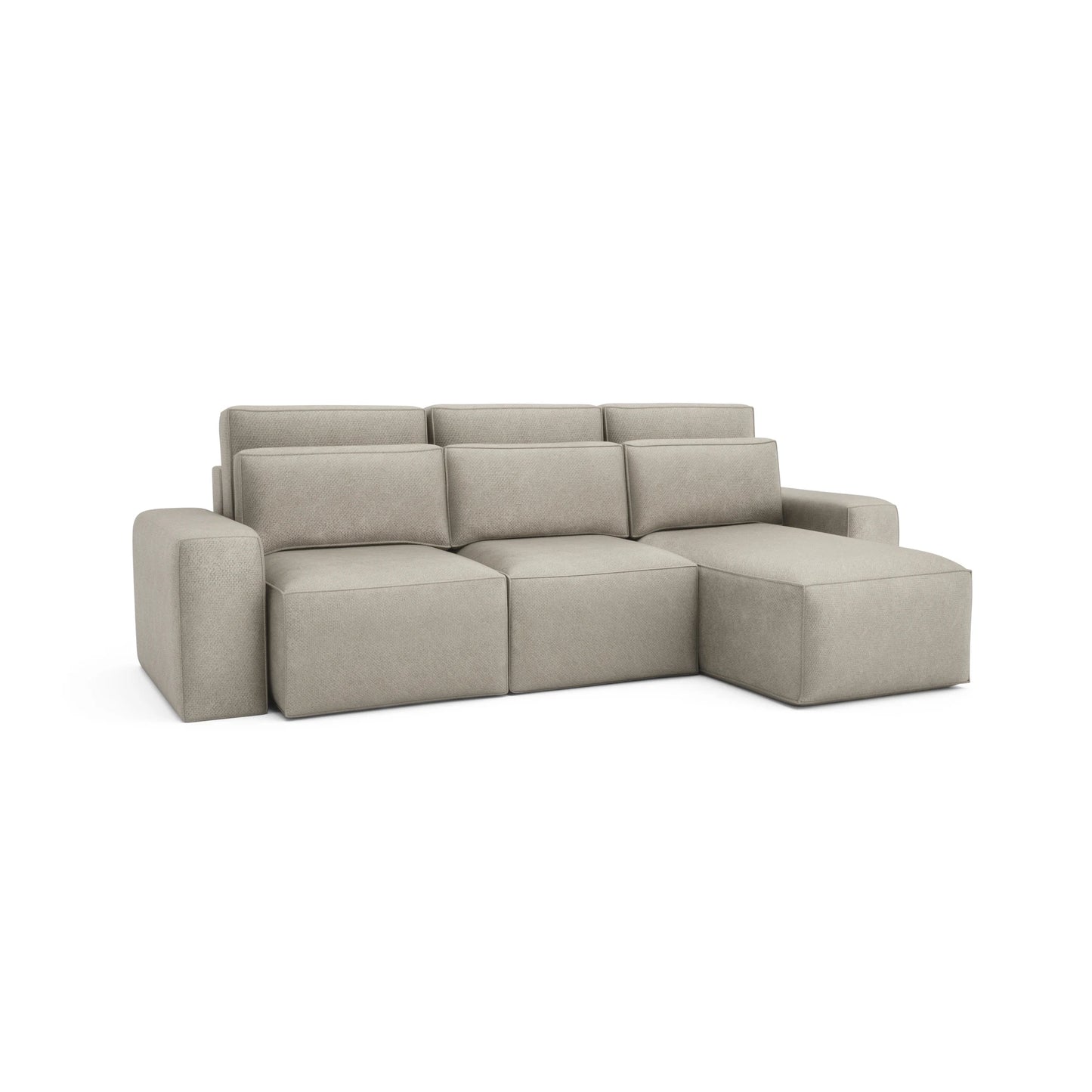 Universal Corner Sofa Bed JORDAAN - Cream
