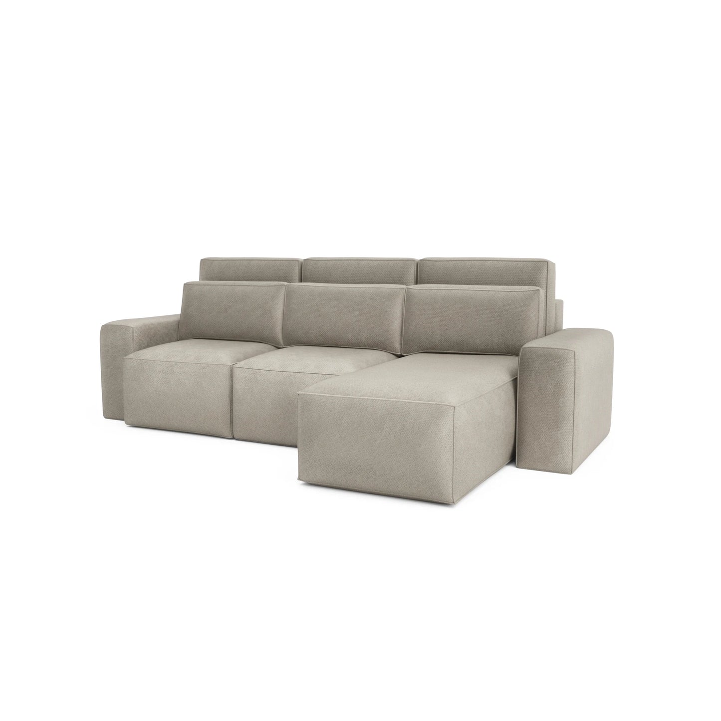 Universal Corner Sofa Bed JORDAAN - Cream
