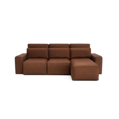 Universal Corner Sofa Bed JORDAAN - Brick