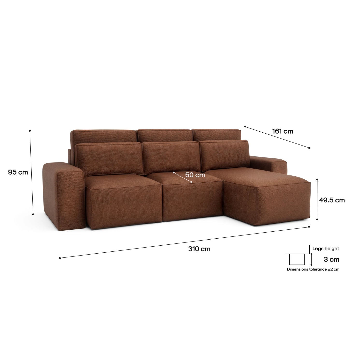 Universal Corner Sofa Bed JORDAAN
