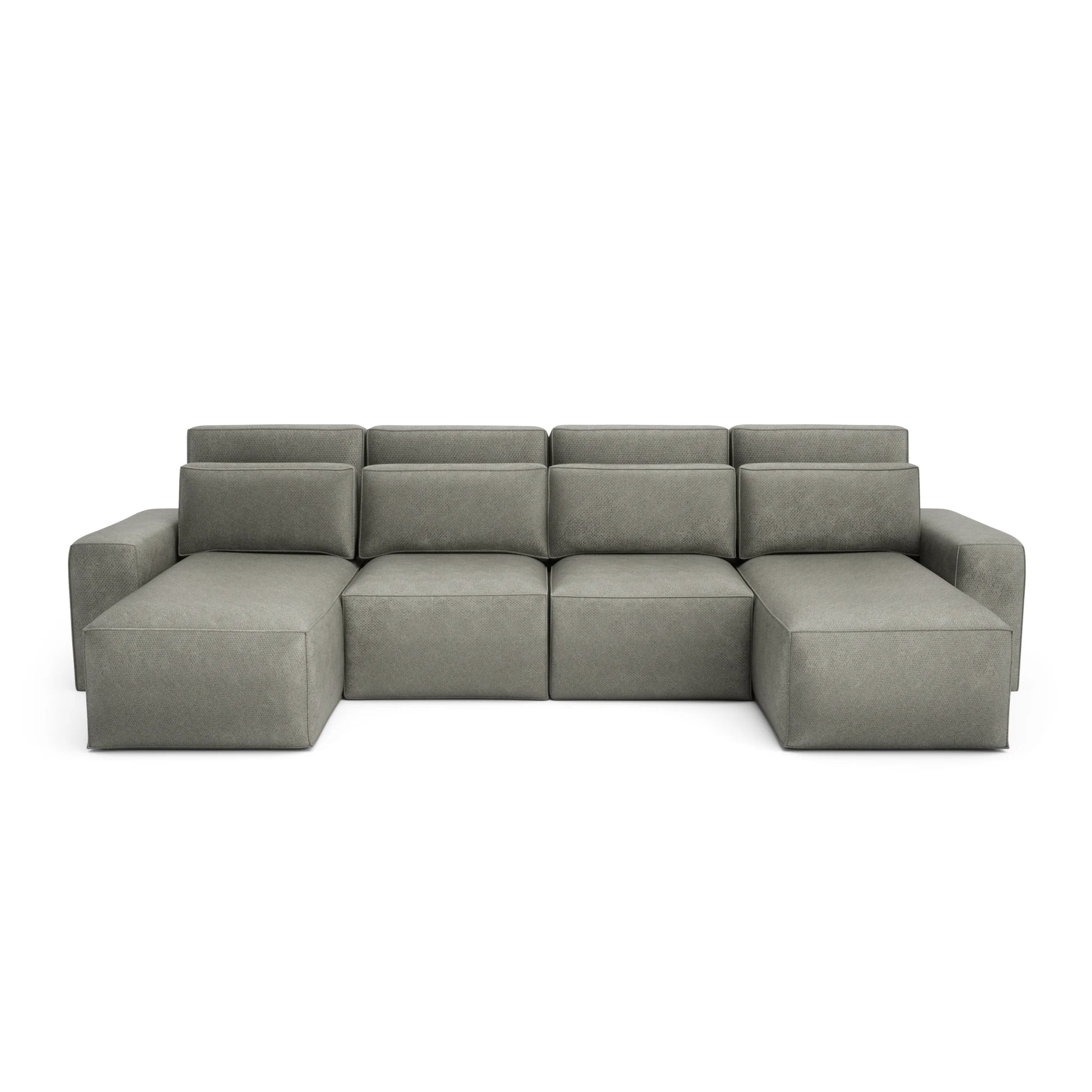 Corner Sofa Bed JORDAAN - U shape - Ash