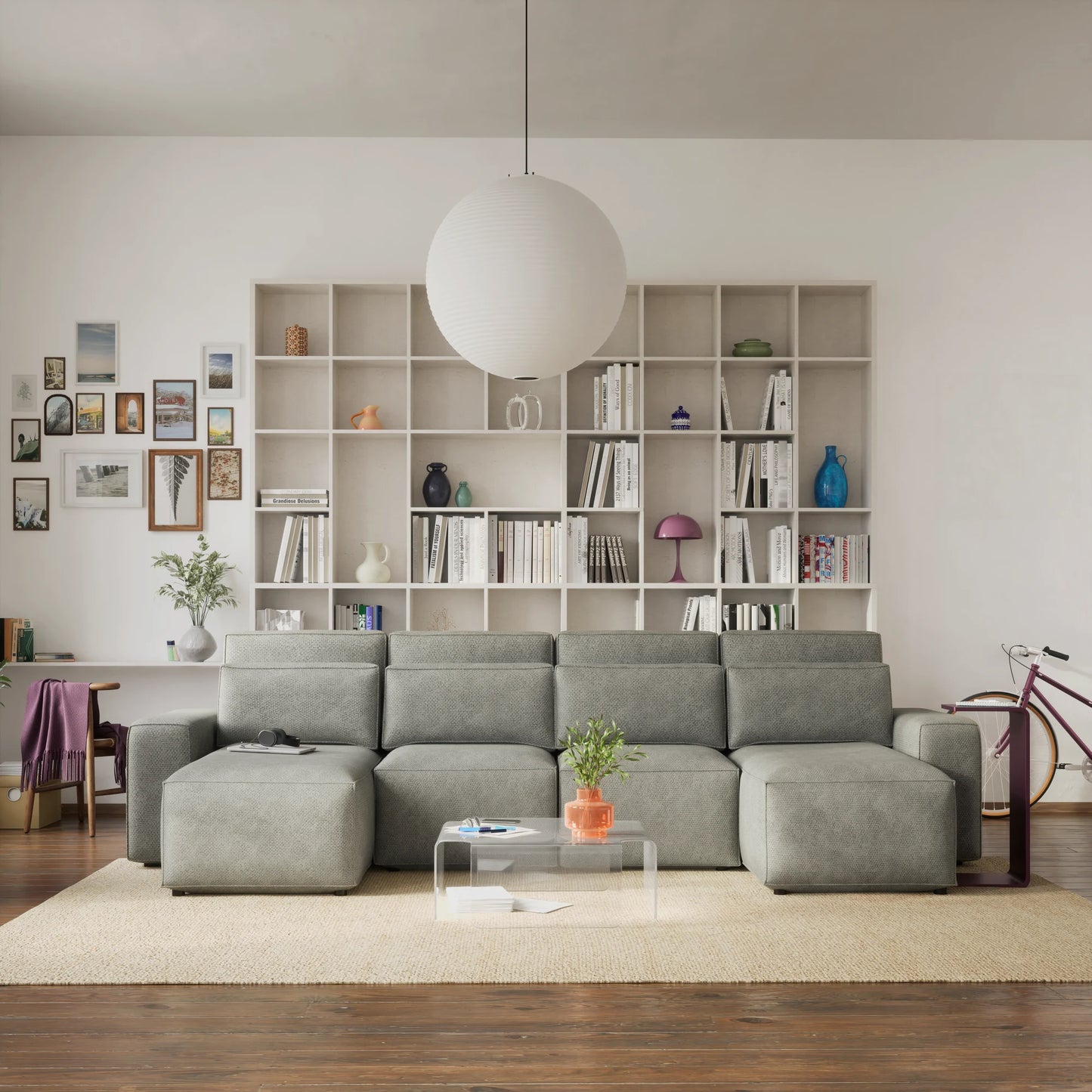 Corner Sofa Bed JORDAAN - U shape