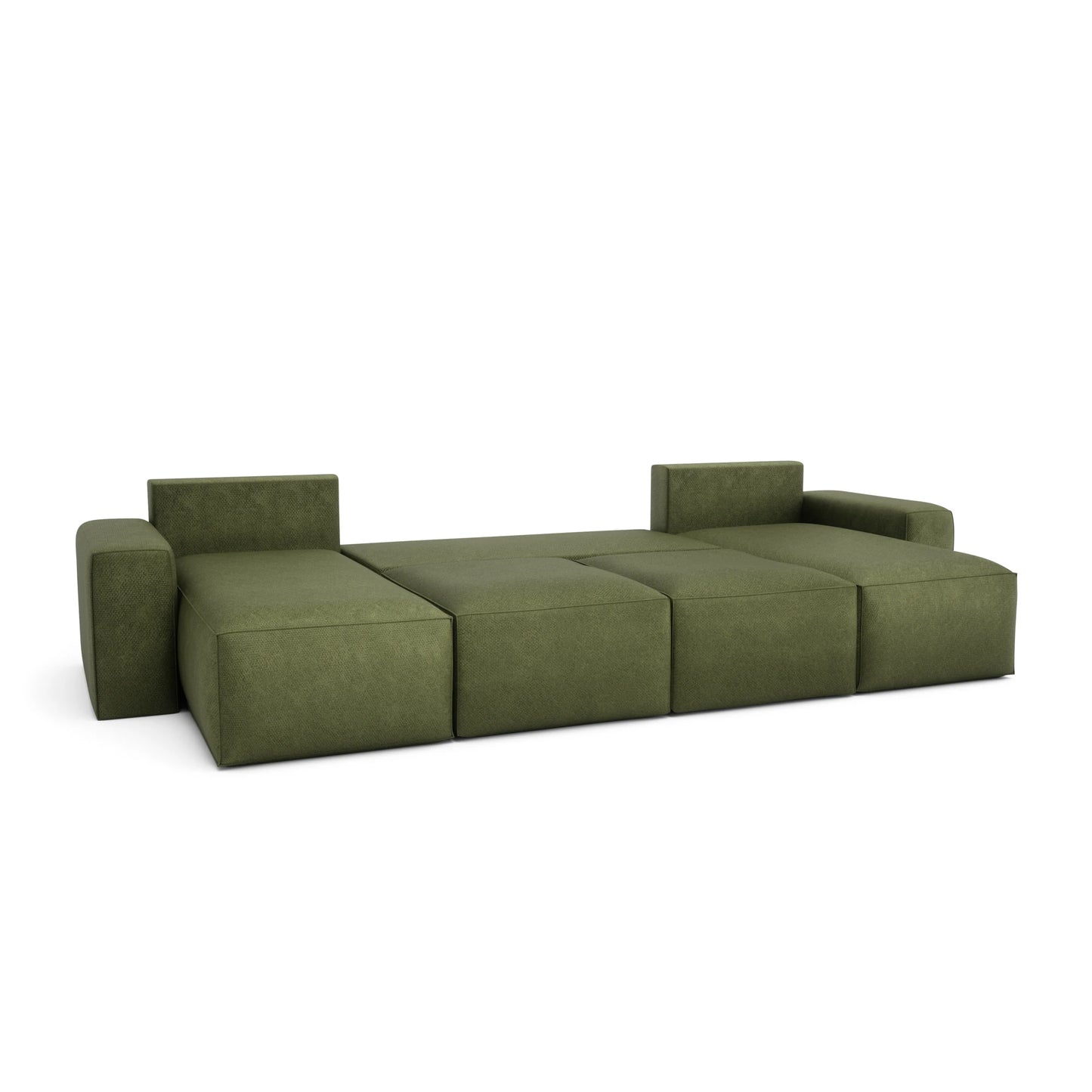 Corner Sofa Bed JORDAAN - U shape - Khaki