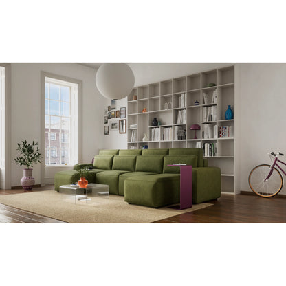 Corner Sofa Bed JORDAAN - U shape - Khaki