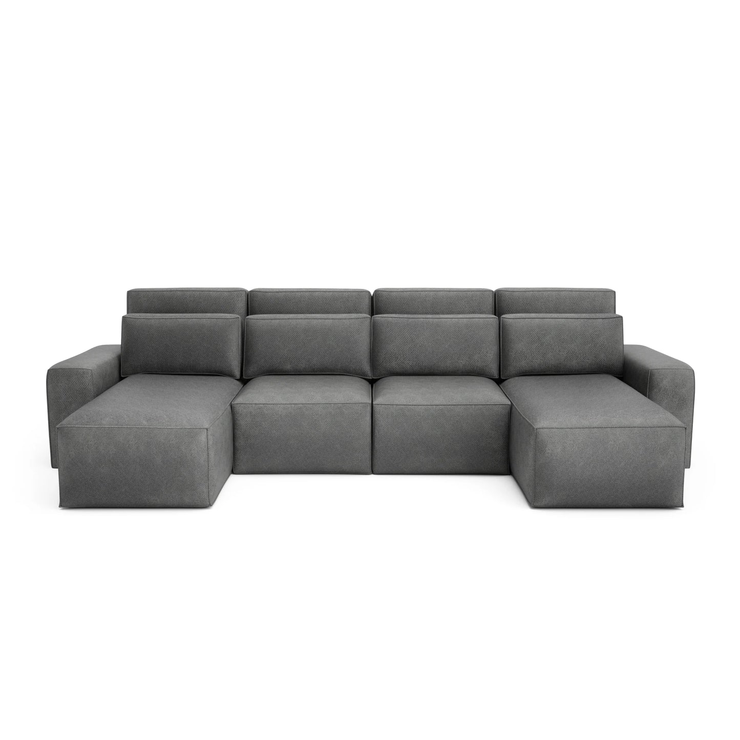 Corner Sofa Bed JORDAAN - U shape - Grey
