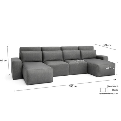 Corner Sofa Bed JORDAAN - U shape