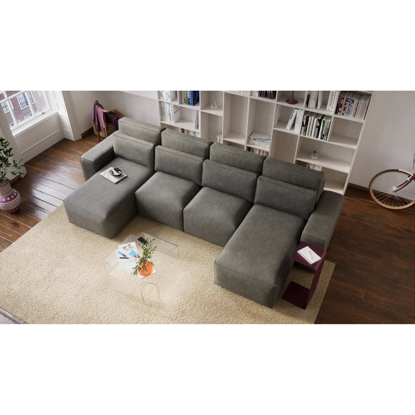Corner Sofa Bed JORDAAN - U shape