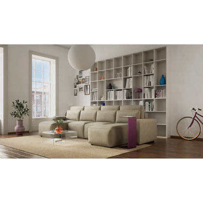 Corner Sofa Bed JORDAAN - U shape - Cream