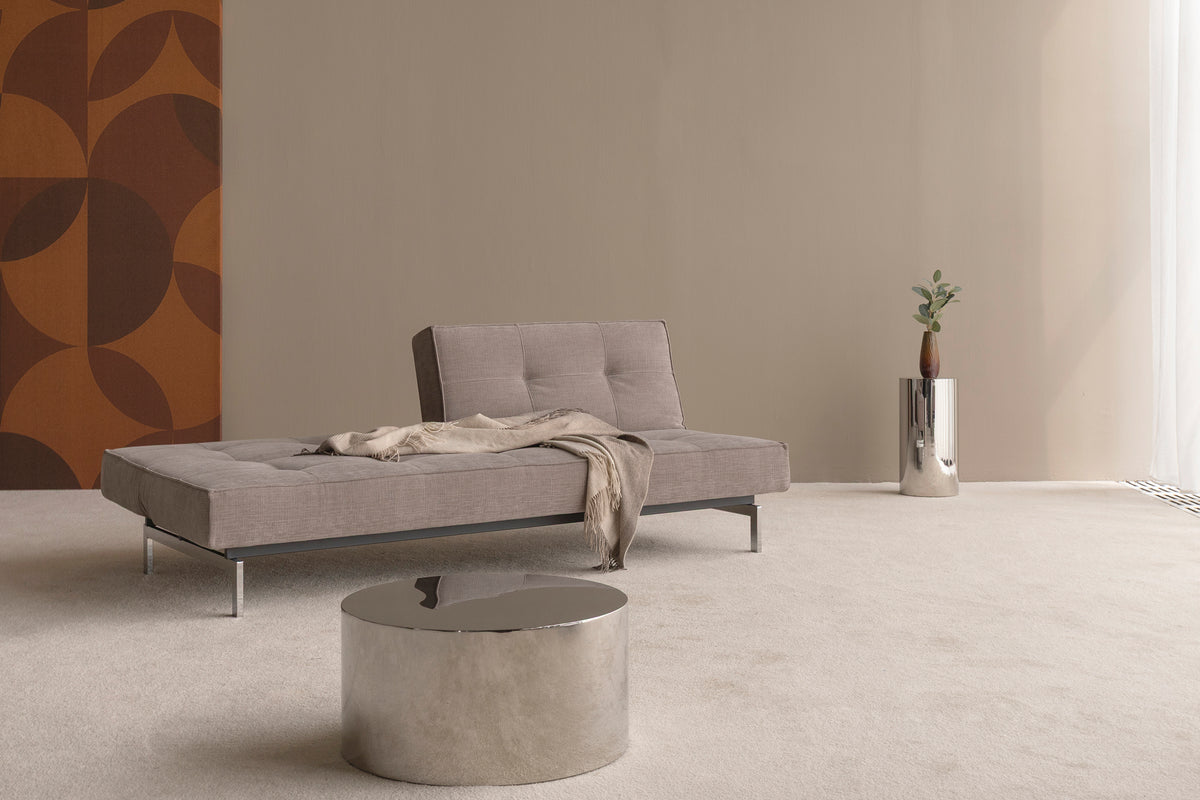 SPLITBACK Sofa Bed Chrome 115x210CM