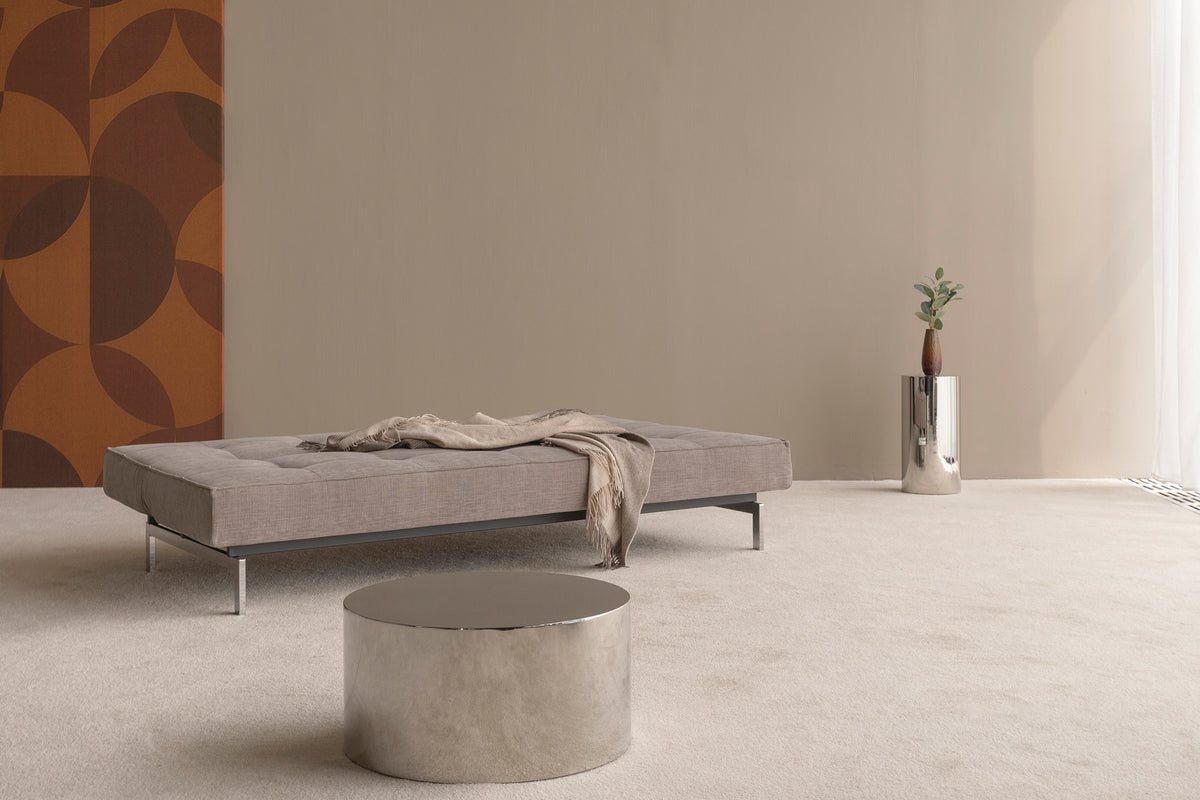 SPLITBACK Sofa Bed Chrome 115x210CM