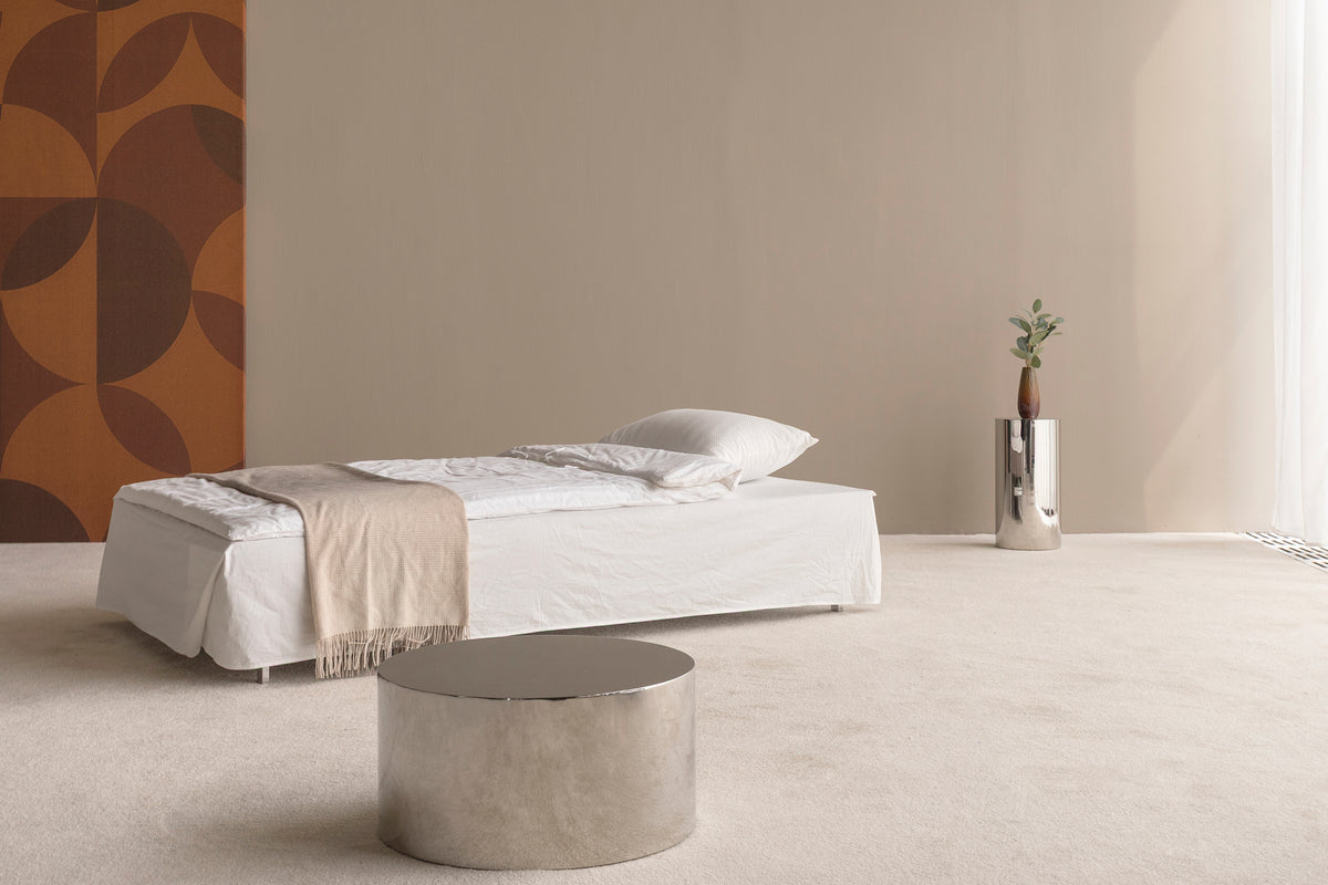 SPLITBACK Sofa Bed Chrome 115x210CM