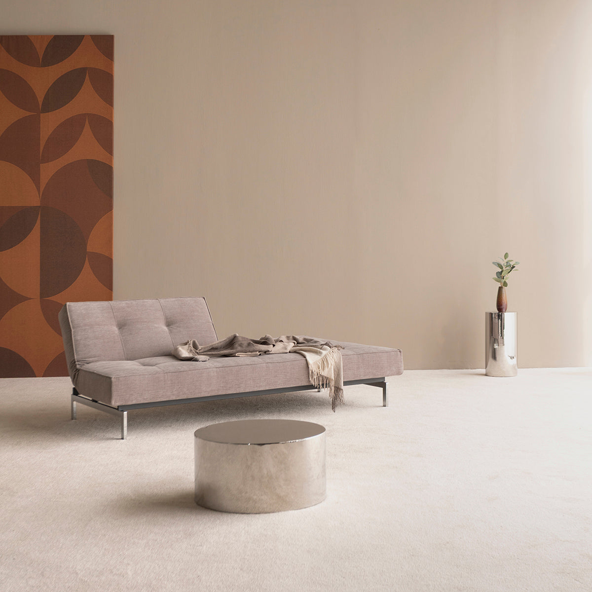 SPLITBACK Sofa Bed Chrome by Innovation Living, interior