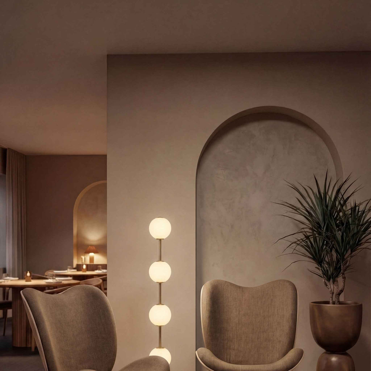 A CONVERSATION PIECE TALL Lounge Chair