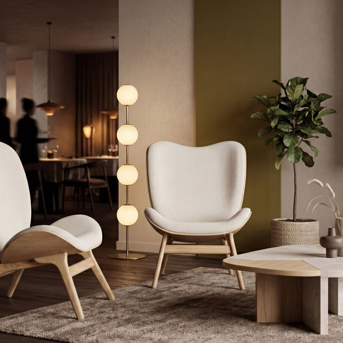 A CONVERSATION PIECE TALL Lounge Chair