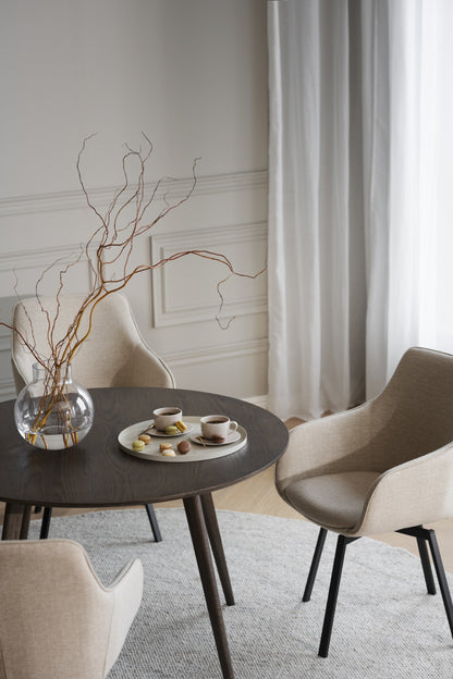 Rowico ALISON Swivel Light Beige Set of 2 Armchairs