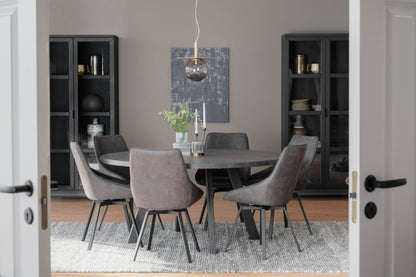 Alison Swivel Dining Chair with Metal Legs (Set of 2)