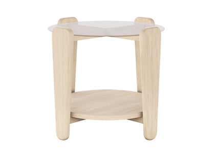 Arran Round Coffee Table Ø52 cm – Whitewash Oak